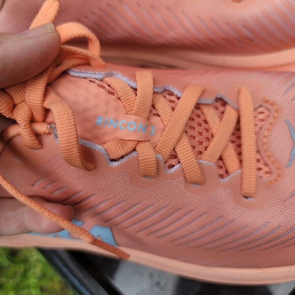 Hoka Rincon 3 Orange/Blue Running Shoes Womens Size 8B - Picture 9 of 14